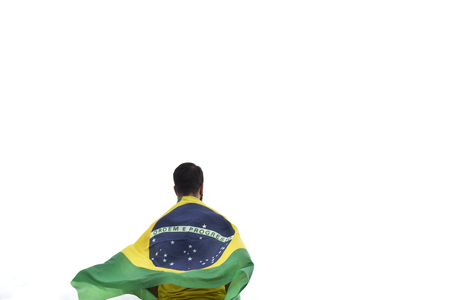 sad supporter of the countryの写真素材