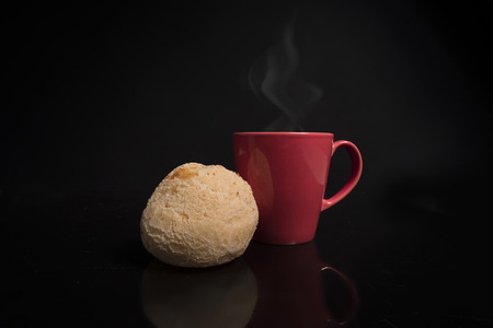 cheese bread with coffee
