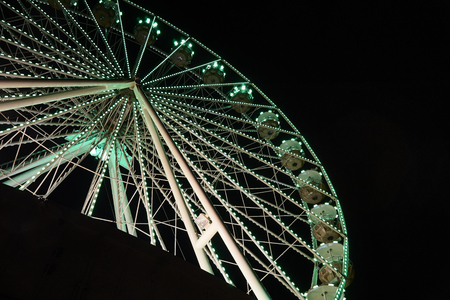 Ferris Wheel Lightsの写真素材