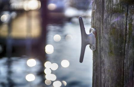 Pier close up in Schwerin Mecklenburg Vorpommernの写真素材