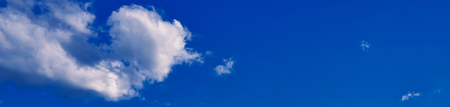 Blue sky background with white clouds. panorama