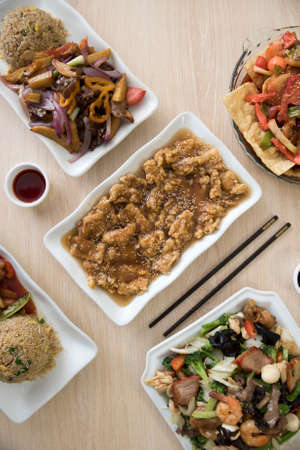 Peruvian culinary: Chifa, KAM LU WANTAN. fusionの写真素材