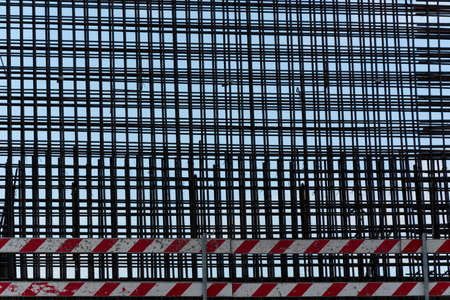 Iron construction bars. Iron square frame