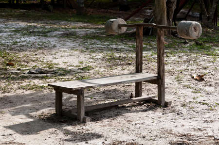 Old Press Benchの写真素材