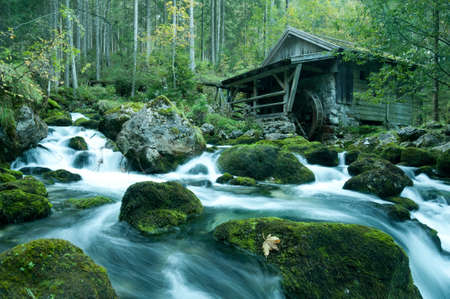 Old Mill in Berchtesgaden, Bavariaの写真素材