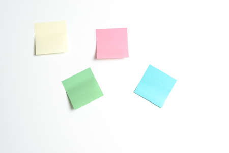 sticky on the wall as a reminder