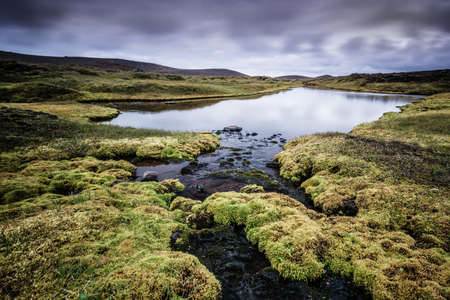 Volcanic area with warm waterの写真素材