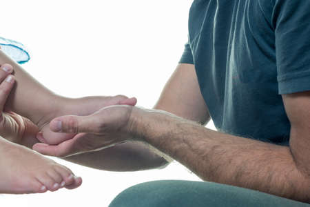Occupational therapy close-up foot sole