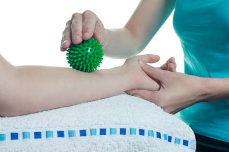 Osteopathy at the arms - isolated exercisesの写真素材