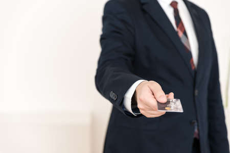 show credit card payment.の写真素材