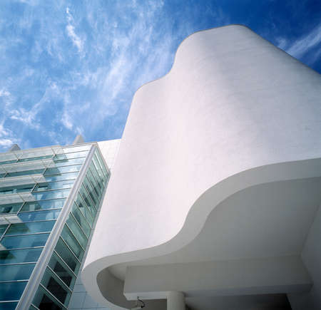Macba museum detail in Barcelona, Spainのeditorial素材