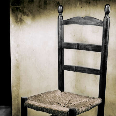 Old spanish chairの写真素材