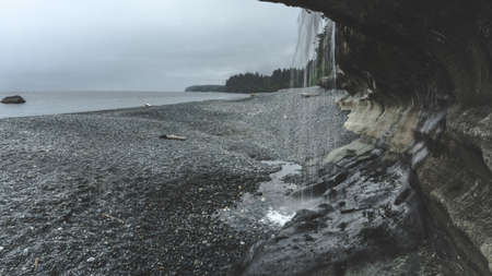 Beautiful rain forests and beaches on Vancouver Island in British Columbia, Canada. This part of Island is called also Canadians Hawaii.の写真素材