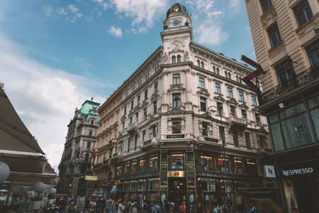 The historic centre of Vienna is rich in beautiful architectureの写真素材