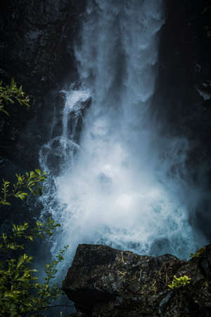 Elk Falls Provincial Park and Protected Area on Vancouver Island in Canada