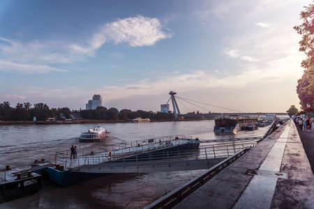 Bratislava is beautiful historical capital city of Slovakiaのeditorial素材