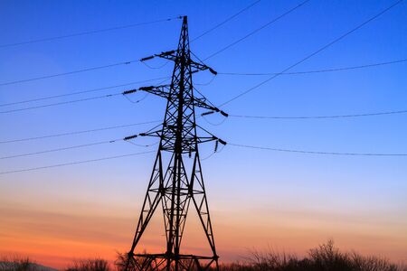 High voltage electric transmission tower