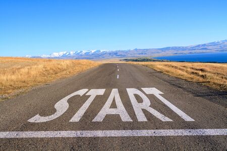Start line on the highway