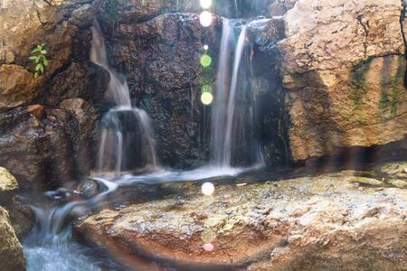 Waterfall in the Pictured Rocksの写真素材