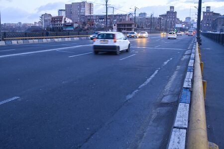 Backgroud of cars crossing bridge road higway. の写真素材