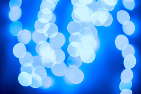 bokeh on the blue background