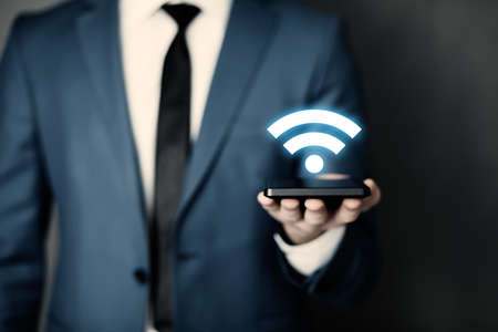 Free WiFi network signal technology internet concept
