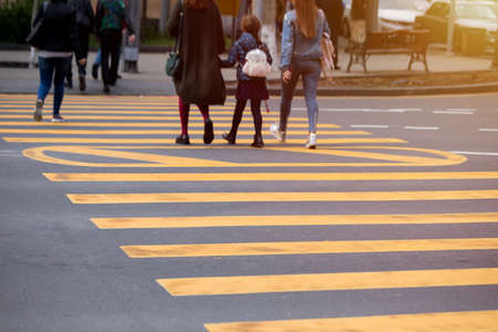 Business people going in the street