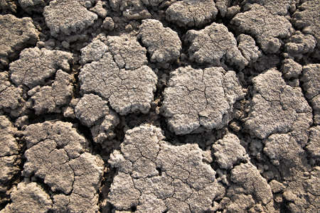 Drought and the land that is shattered when the climate changesの写真素材