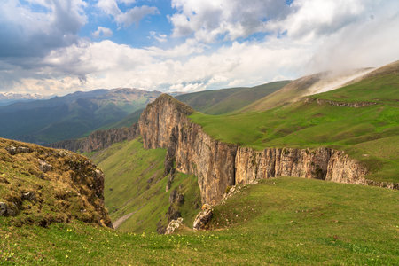 beautiful mountain peaks. Mount Dimacの写真素材