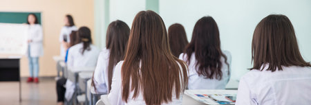 Educational program in the medical school.の写真素材