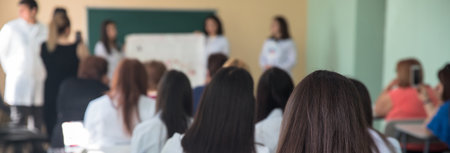 Educational program in the medical school.の写真素材