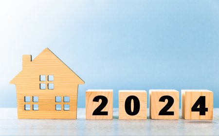 house on the table with the description 2024の写真素材