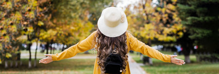 happy young woman in the garden