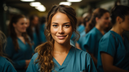 Smiling beautiful nurseの素材