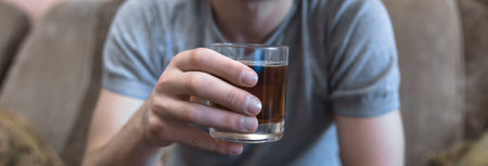 sad man drink alcohol addiction
