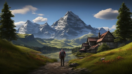 Generated with AIの素材