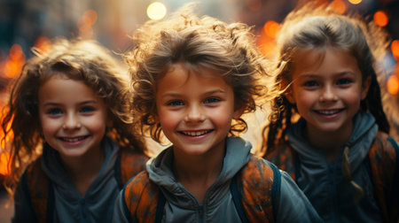 Children play sports, teamwork, youth sports,の素材