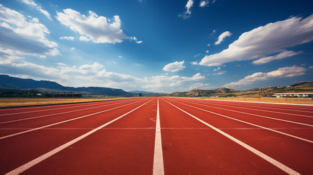 The red running track, Race, Joggingの素材
