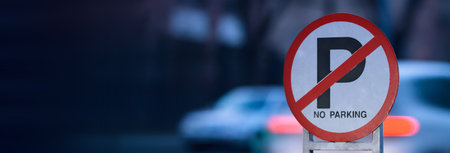 No parking traffic signの写真素材