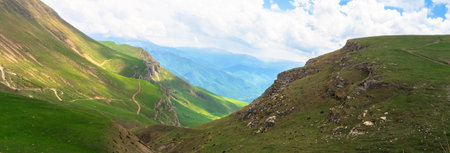 Beautiful mountain peaks. Mount Dimac