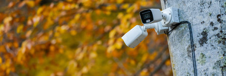 Silent Guardian: Security Camera in the Forest