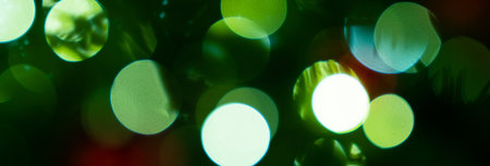 Christmas tree Sparkle lights, bokehの写真素材