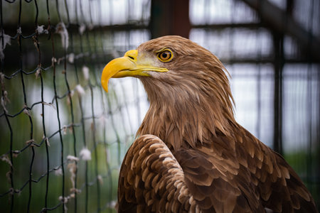 Eagle in a Zoo Cage