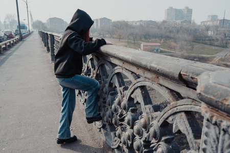 Young girl tries to commit suicideの写真素材