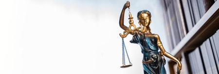 Justice blindfolded lady holding scales