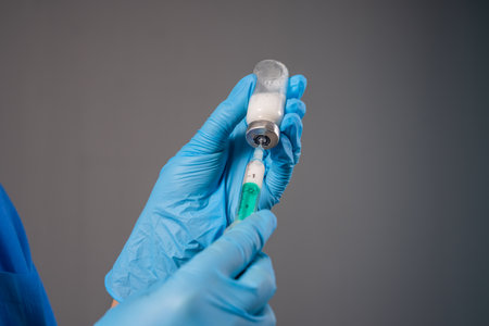 Doctor Filling Syringe for Vaccination â€“ Medical Preparation