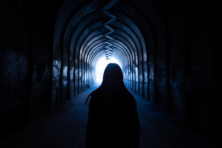 The broken girl in the tunnel