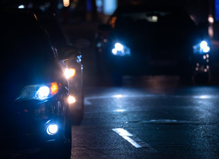 Night Traffic with Car Lights