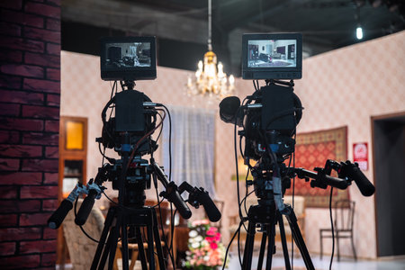 Behind the Scenes Film Shootingの写真素材