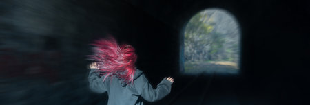 They try to kidnap a girl, she escapes through a tunnel